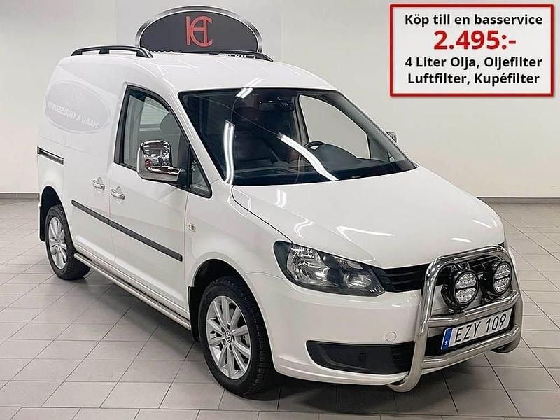 Vit Begagnad 2015 VW Caddy Minibuss | 99 000 kr (Marknadspris) - Bild 1/4
