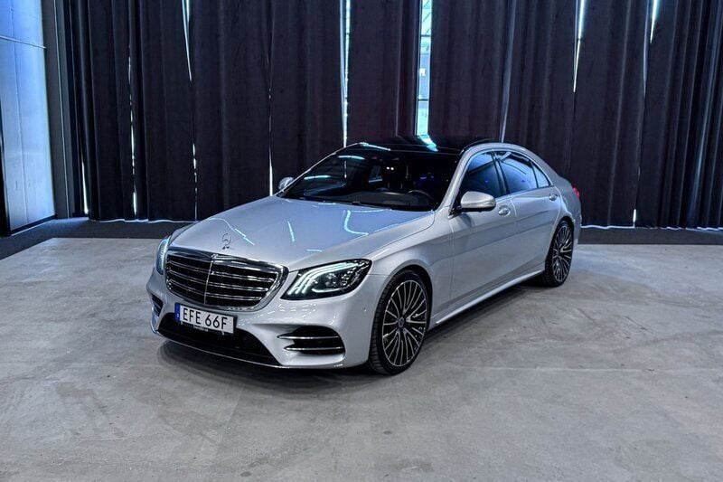 Silver Begagnad 2019 Mercedes S400 AMG Sedan | 719 900 kr (Marknadspris) - Bild 1/4