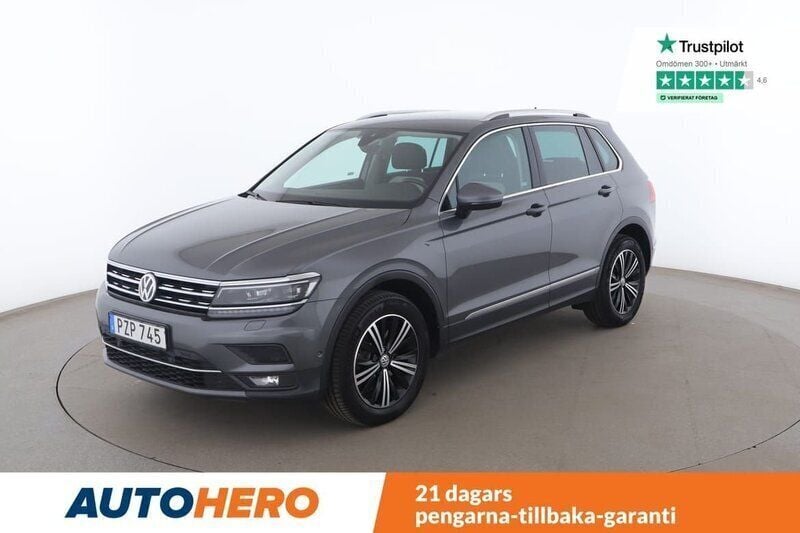 Silver Begagnad 2018 VW Tiguan GT SUV | 242 000 kr (Marknadspris) - Bild 1/4
