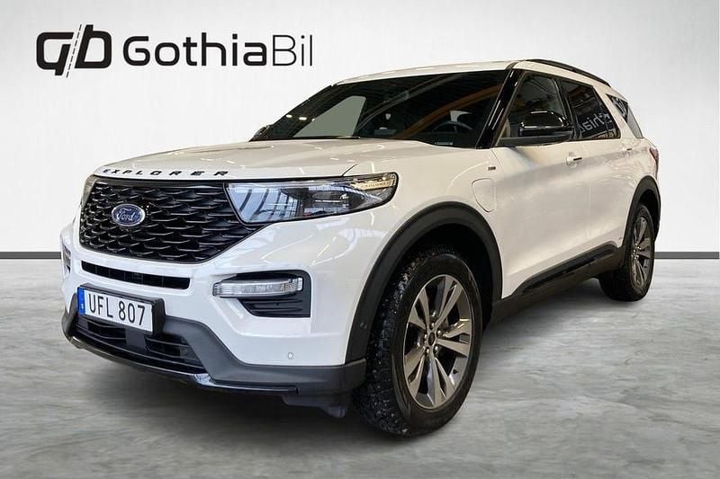 Vit Begagnad 2022 Ford Explorer ST-Line SUV | 499 900 kr (Lite dyr) - Bild 1/4
