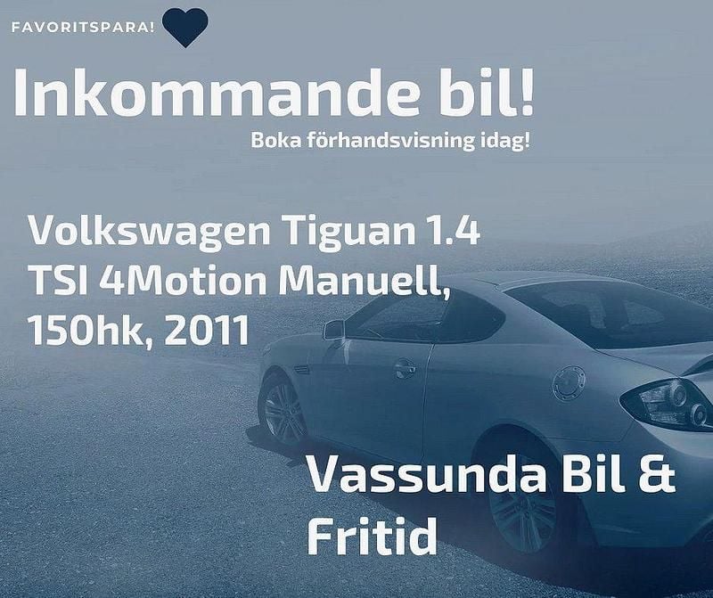 Svart Begagnad 2011 VW Tiguan SUV | 79 900 kr (Bra pris) - Bild 1/1