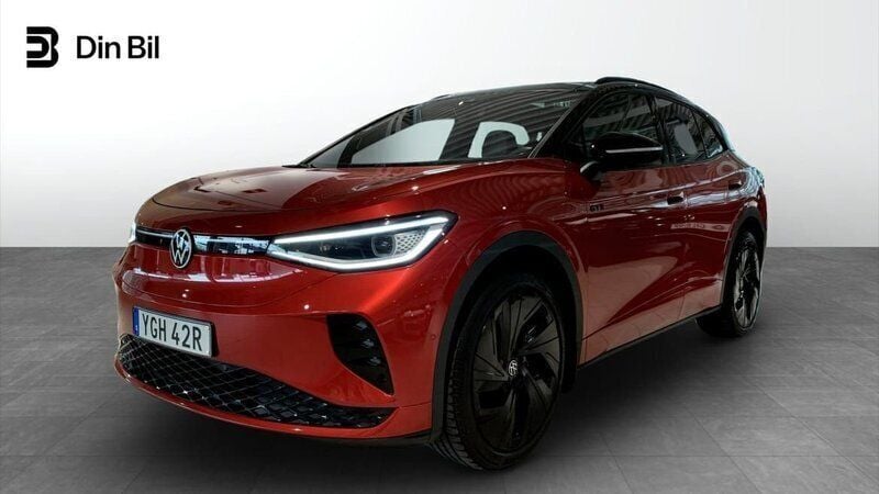 Mörkröd (röd) Begagnad 2023 VW ID.4 GTX SUV | 428 500 kr (Marknadspris) - Bild 1/4