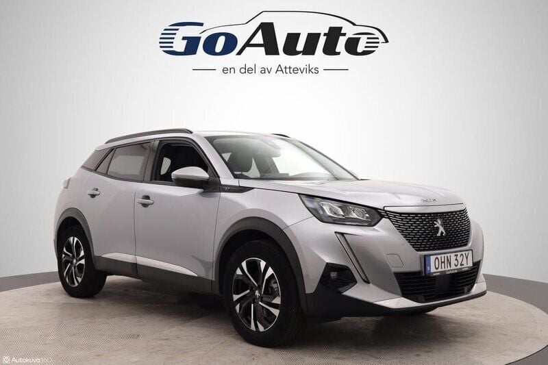 Grå Begagnad 2021 Peugeot e-2008 Allure SUV | 184 500 kr (Bra pris) - Bild 1/4