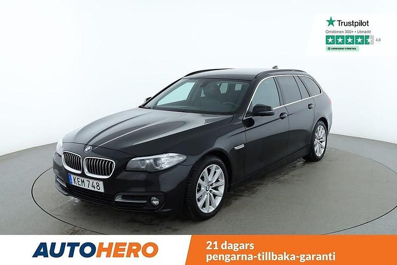 Svart Begagnad 2015 BMW 520 Kombi | 149 000 kr (Marknadspris) - Bild 1/4