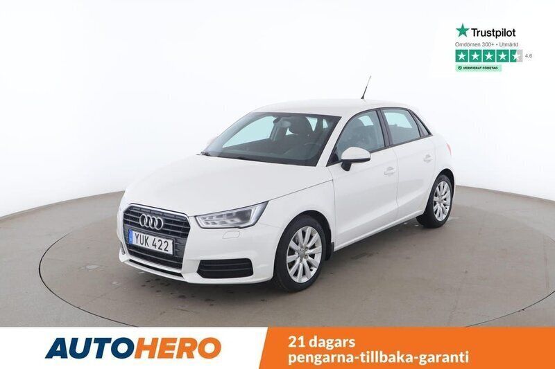 Vit Begagnad 2017 Audi A1 Sportback Proline Halvkombi | 142 000 kr (Marknadspris) - Bild 1/4