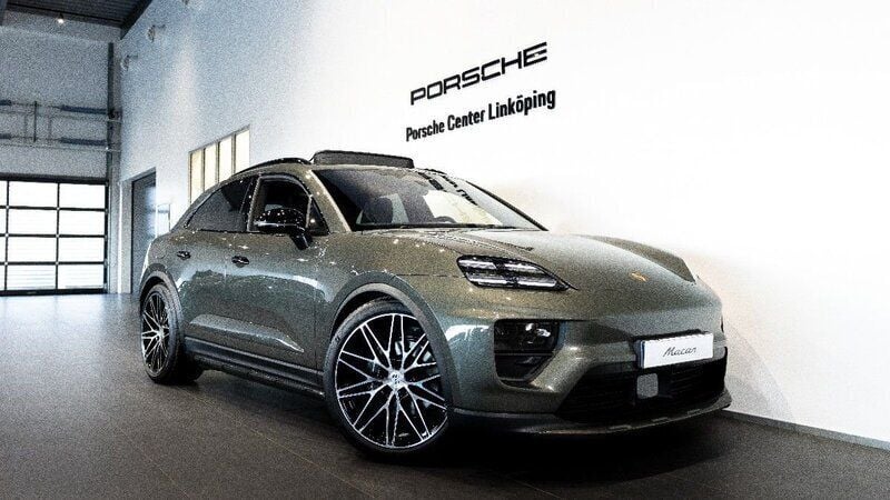 Grön (green) Begagnad 2025 Porsche Macan SUV | 1 095 000 kr (Superpris) - Bild 1/3