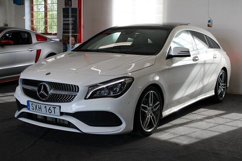 Vit Begagnad 2019 Mercedes CLA200 AMG Kombi | 219 900 kr (Marknadspris) - Bild 1/4