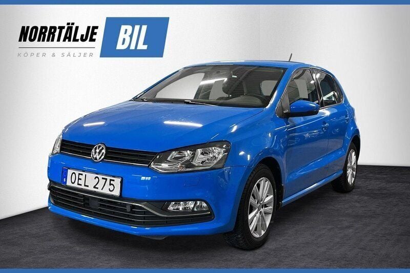 Blå Begagnad 2016 VW Polo Halvkombi | 99 900 kr (Marknadspris) - Bild 1/3
