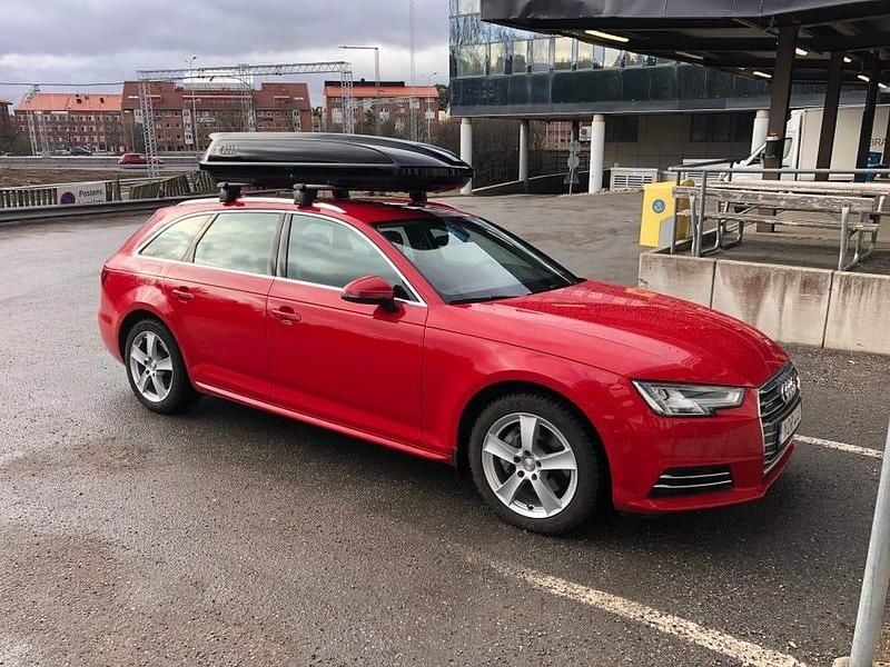 Begagnad Audi A4 190 HK (139 kW) 2018 Röd metallic Kombi