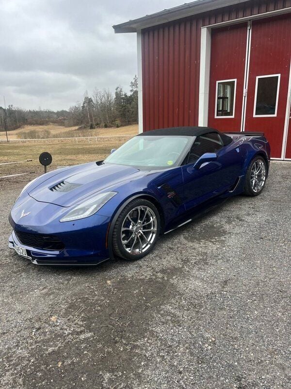 Blå Begagnad 2017 Chevrolet Corvette C7 Sport Cab | 929 000 kr - Bild 1/4