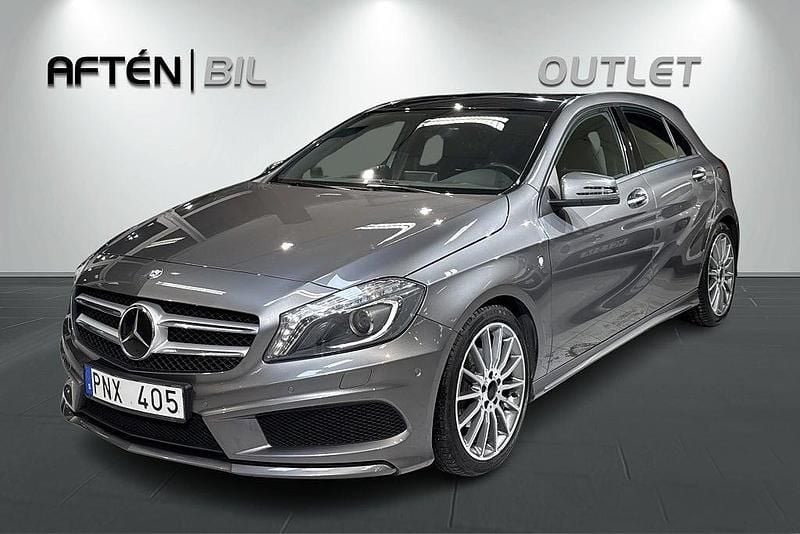 Begagnad Mercedes A180 AMG line 109 HK (80 kW) 2013 Mountain grey metallic Halvkombi