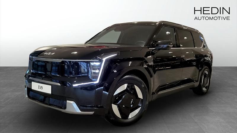 Svart Ny 2025 Kia EV9 Plus SUV | 849 900 kr - Bild 1/4