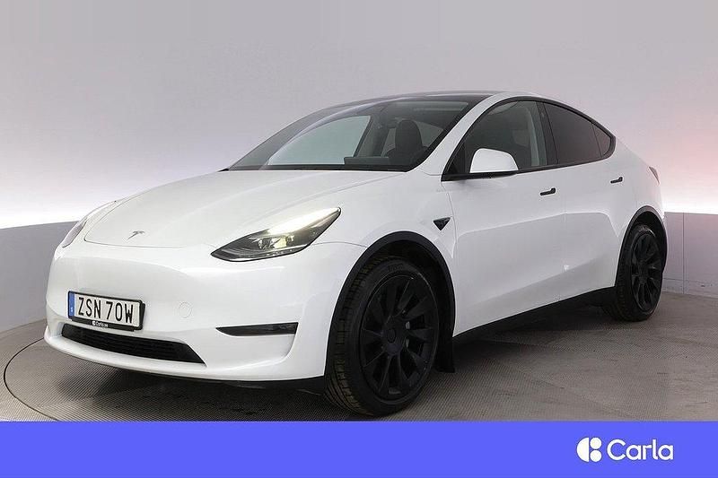 Vit Begagnad 2023 Tesla Model Y Long Range AWD SUV | 391 900 kr (Marknadspris) - Bild 1/4