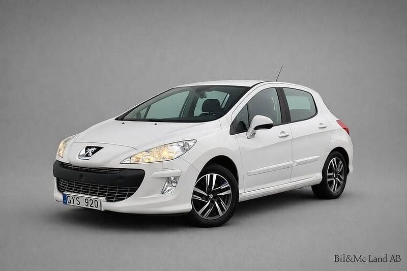 Vit Begagnad 2008 Peugeot 308 Halvkombi | 35 000 kr (Marknadspris) - Bild 1/4