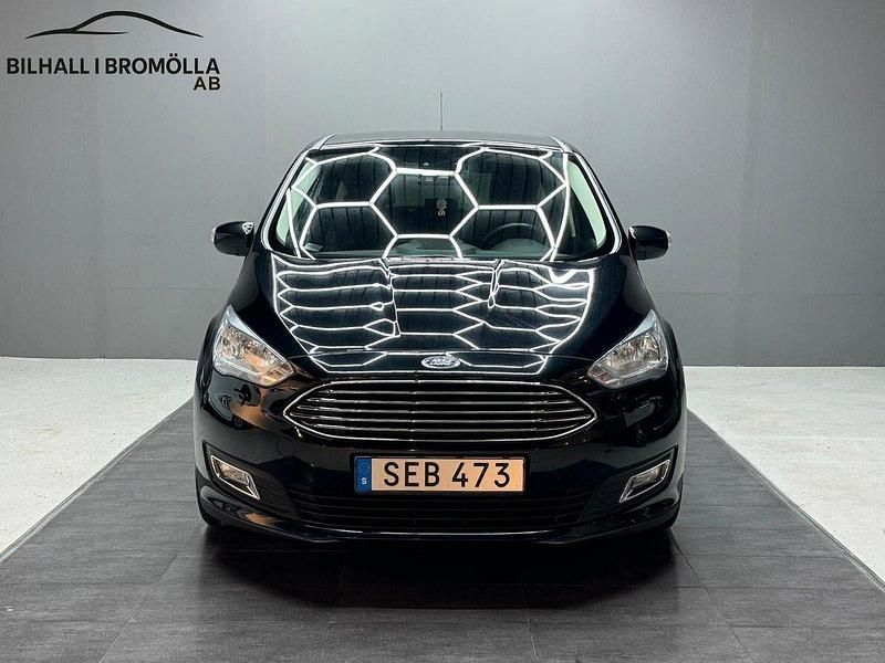 Svart Begagnad 2016 Ford C-MAX Titanium Minibuss | 119 900 kr (Marknadspris) - Bild 1/4