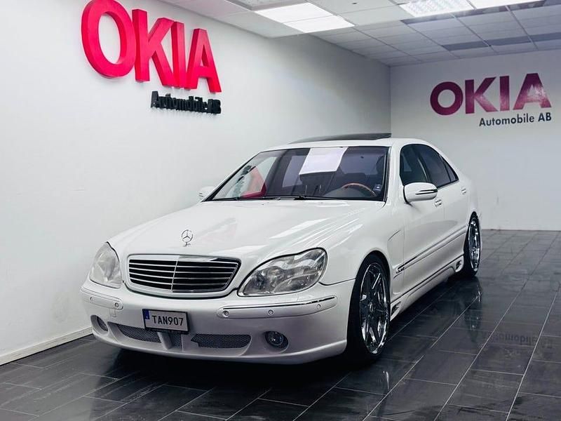 Begagnad Mercedes S600 367 HK (269 kW) 2002 Vit Sedan