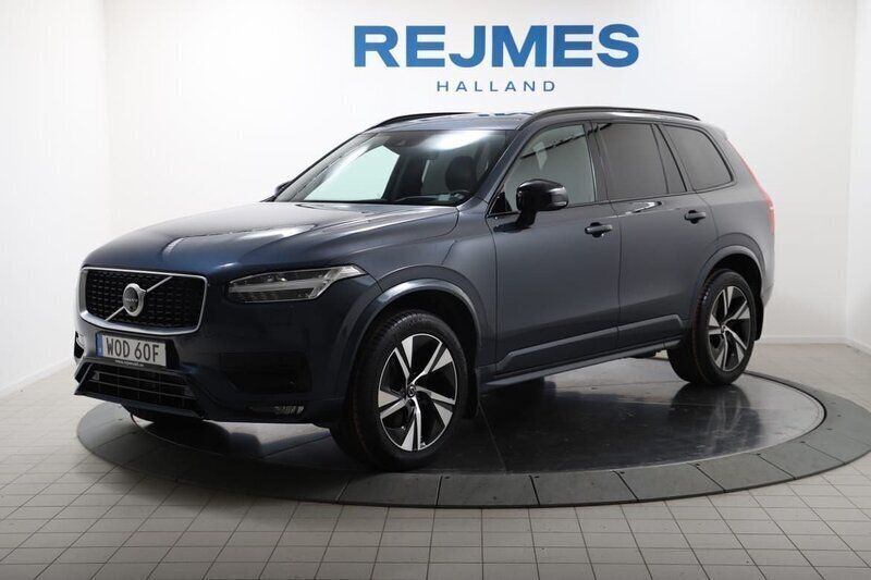 Mörkblå Begagnad 2019 Volvo XC90 R-Design SUV | 489 900 kr (Dyr) - Bild 1/4