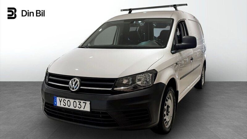 Vit (candyvit) Begagnad 2018 VW Caddy Maxi Minibuss | 199 900 kr (Bra pris) - Bild 1/4