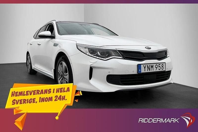 Vit Begagnad 2018 Kia Optima Hybrid Sport Sedan | 189 900 kr (Marknadspris) - Bild 1/3