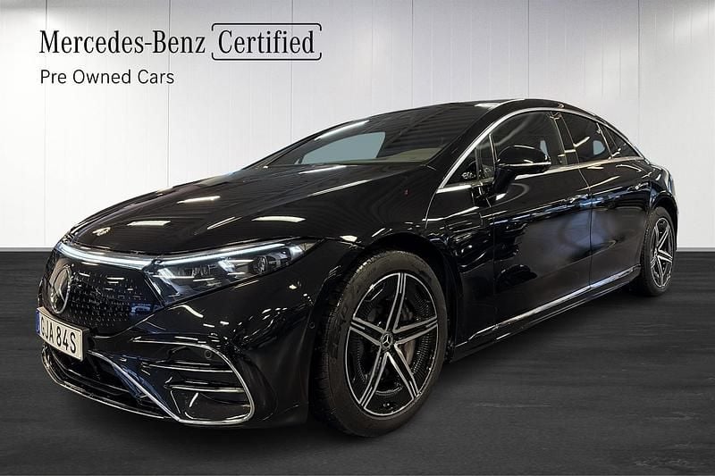 Svart Begagnad 2024 Mercedes EQS450+ | 898 000 kr - Bild 1/4