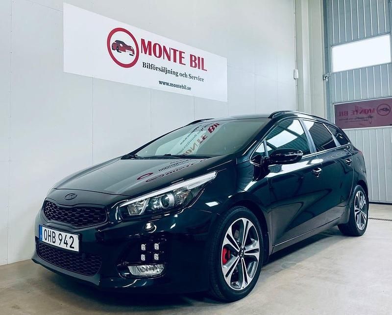 Svart Begagnad 2016 Kia Ceed Sportswagon GT-Line Kombi | 129 900 kr (Marknadspris) - Bild 1/4