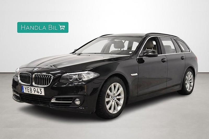 Svart Begagnad 2016 BMW 520 Kombi | 169 900 kr (Marknadspris) - Bild 1/4