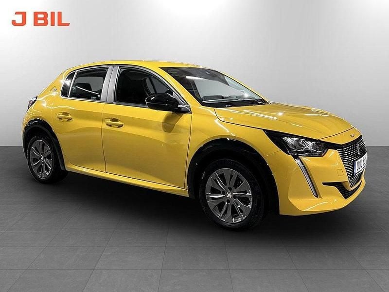 Gul Begagnad 2022 Peugeot e-208 Active Halvkombi | 189 900 kr (Lite dyr) - Bild 1/3