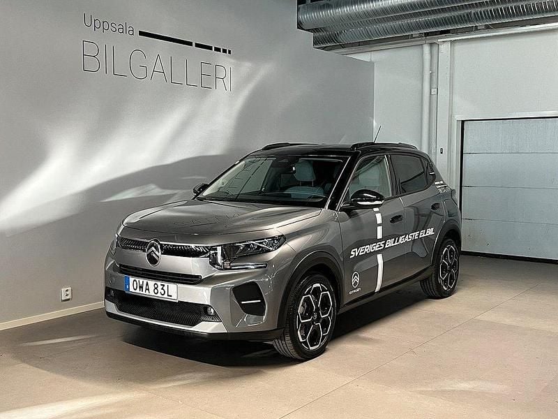Grå Begagnad 2024 Citroën e-C3 Halvkombi | 284 900 kr (Bra pris) - Bild 1/4