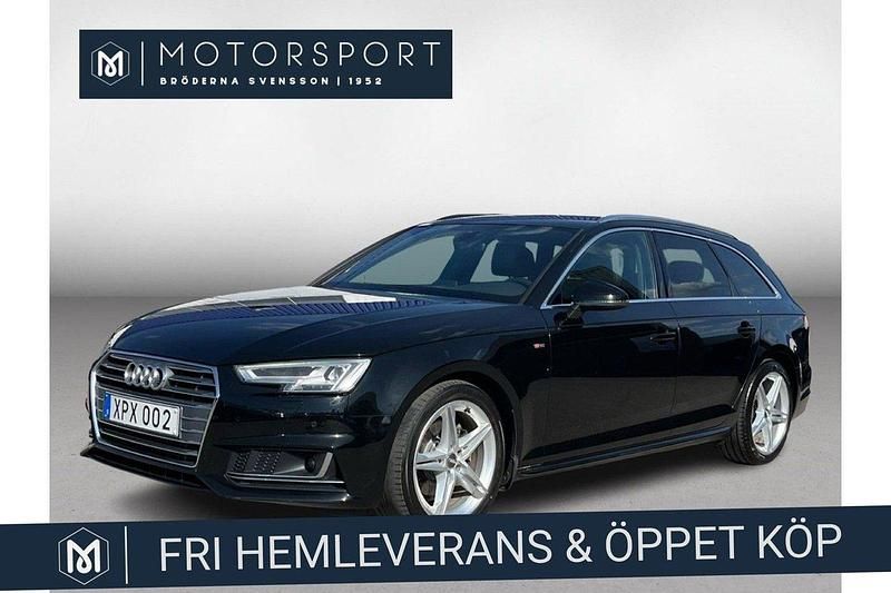 Svart (svart metallic) Begagnad 2017 Audi A4 S-Line Kombi | 244 900 kr (Dyr) - Bild 1/3