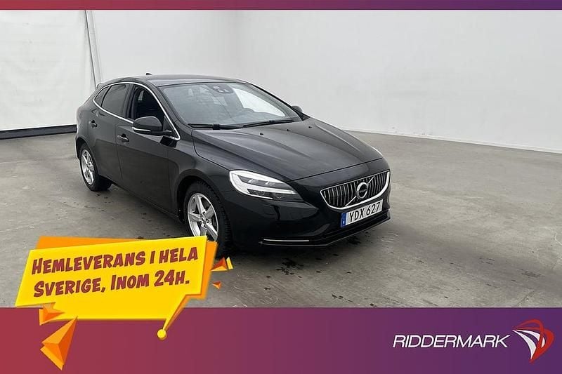 Svart Begagnad 2016 Volvo V40 Inscription Halvkombi | 214 800 kr (Marknadspris) - Bild 1/3