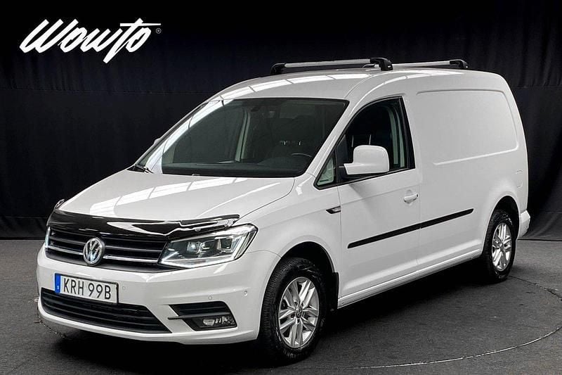 Vit Begagnad 2019 VW Caddy Maxi Minibuss | 189 800 kr (Superpris) - Bild 1/3