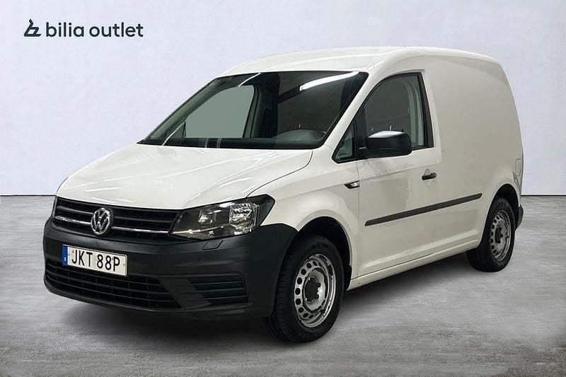 Vit Begagnad 2020 VW Caddy Minibuss | 119 900 kr (Marknadspris) - Bild 1/4