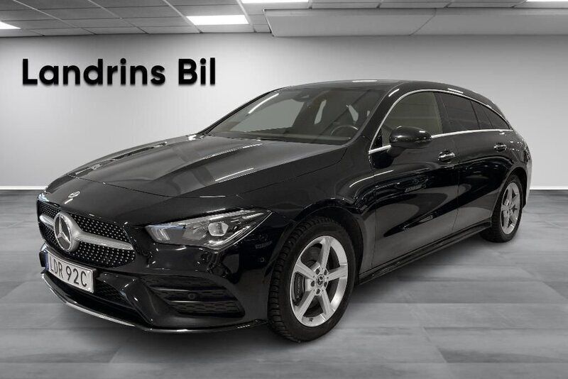 Svart Begagnad 2021 Mercedes CLA250e Shooting Brake AMG line Kombi | 329 900 kr (Bra pris) - Bild 1/4