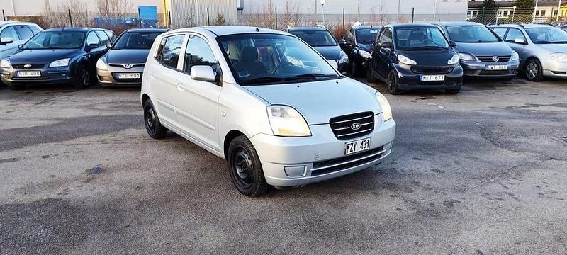 Silver Begagnad 2008 Kia Picanto EX Halvkombi | 19 900 kr (Marknadspris) - Bild 1/4