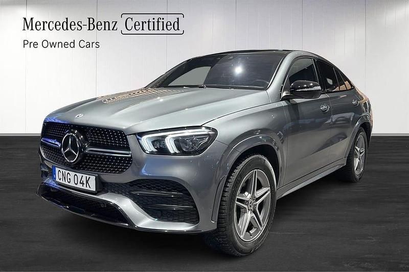 Grå Begagnad 2022 Mercedes GLE350 Sportkupé | 809 900 kr (Lite dyr) - Bild 1/4