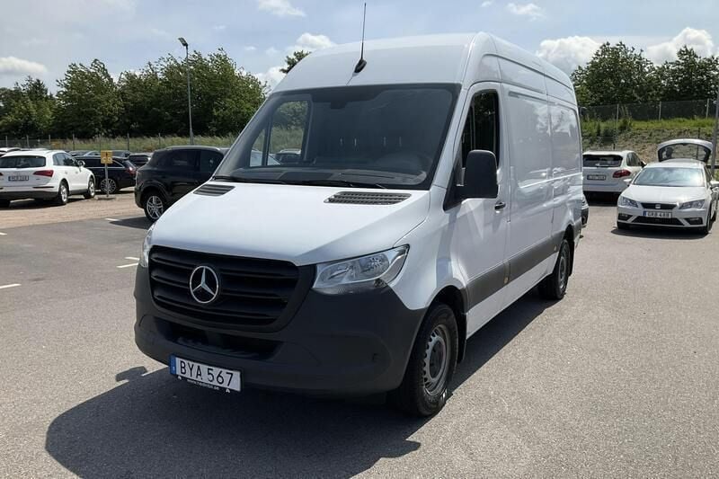 Vit Begagnad 2019 Mercedes Sprinter Van | 290 000 kr (Marknadspris) - Bild 1/4