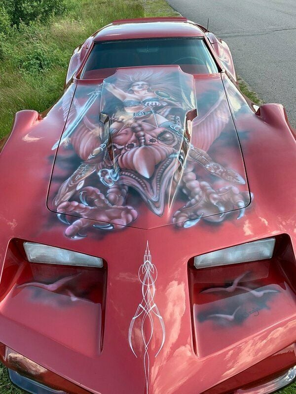 Begagnad Chevrolet Corvette Stingray 500 HK (367 kW) 1969 Mörkröd Sportkupé