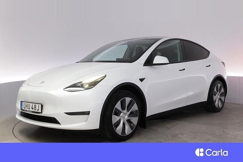 Vit Begagnad 2021 Tesla Model Y Long Range AWD SUV | 398 900 kr - Bild 1/4