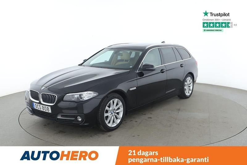 Svart Begagnad 2016 BMW 520 Kombi | 210 000 kr (Marknadspris) - Bild 1/4
