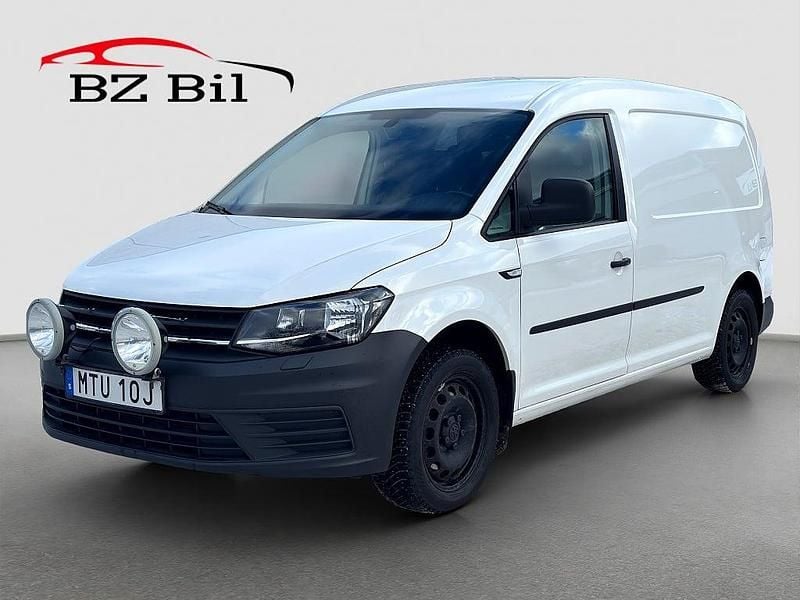 Vit Begagnad 2019 VW Caddy Maxi Minibuss | 159 900 kr (Superpris) - Bild 1/4