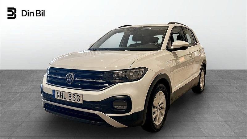Vit (pure white) Begagnad 2020 VW T-Cross Comfortline SUV | 159 900 kr (Marknadspris) - Bild 1/4