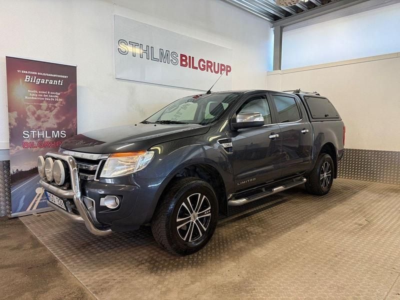 Grå (grå metallic) Begagnad 2014 Ford Ranger Limited Pickup | 149 000 kr (Marknadspris) - Bild 1/4