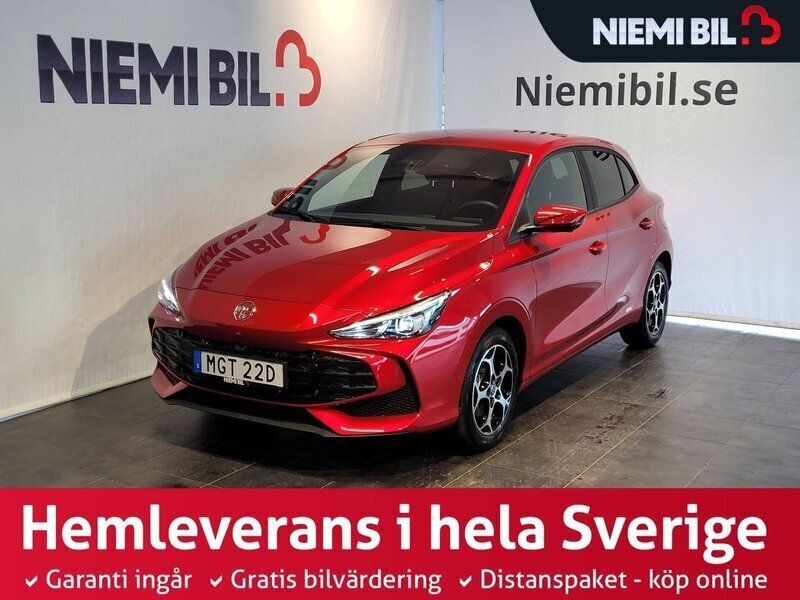 Röd Ny 2024 MG MG3 Luxury Halvkombi | 269 990 kr (Marknadspris) - Bild 1/3