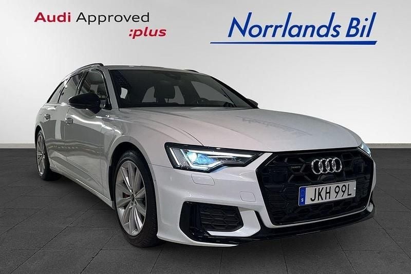 Vit (gletscherweiß metallic) Begagnad 2024 Audi A6 Comfort Kombi | 599 000 kr (Dyr) - Bild 1/4