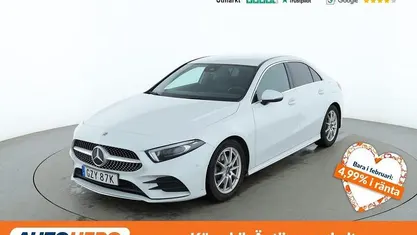 Vit Begagnad 2020 Mercedes A200 AMG line Sedan | 228 000 kr (Superpris)