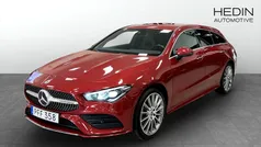 Röd (red) Begagnad 2023 Mercedes CLA250e Shooting Brake AMG line Kombi | 354 000 kr (Bra pris)