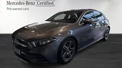 Mörkgrå (grey) Begagnad 2018 Mercedes A200 AMG Halvkombi | 249 900 kr (Marknadspris)
