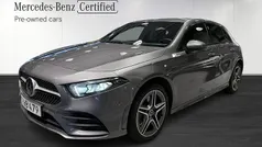 Mörkgrå (grey) Begagnad 2020 Mercedes A250 AMG line Halvkombi | 259 900 kr (Marknadspris)