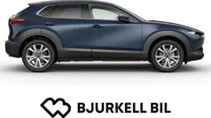 Deep crystal blue mica Ny 2025 Mazda CX-30 Exclusive-Line SUV | 370 600 kr (Marknadspris)