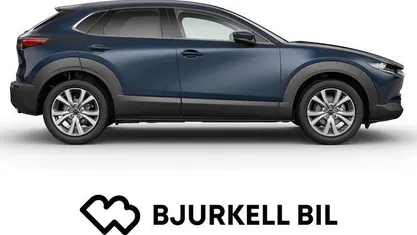 Deep crystal blue mica Ny 2025 Mazda CX-30 Exclusive-Line SUV | 370 600 kr (Marknadspris)